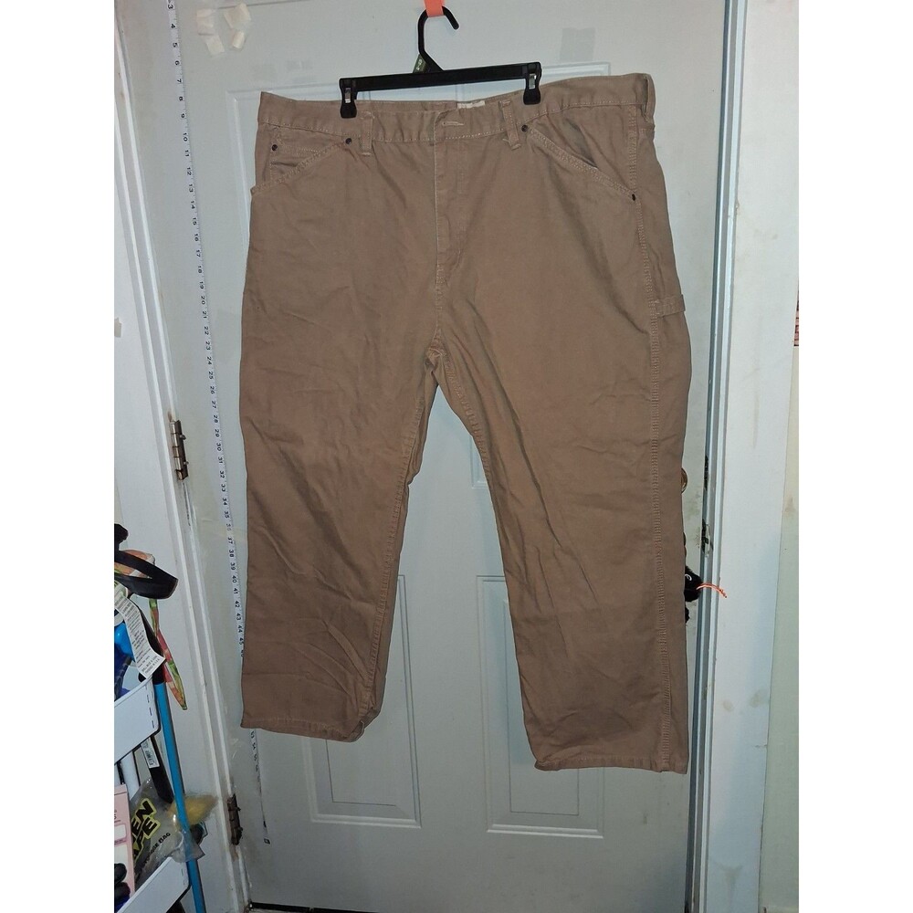 C.E. Schmidt Workwear Men's Brown Canvas Carpenter Pants Utility Sz 46 x 30